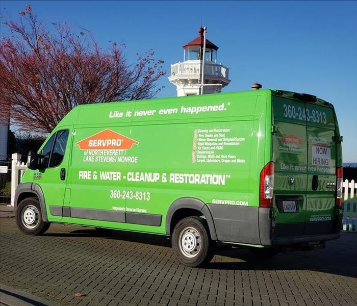 SERVPRO VAN AT SCENE